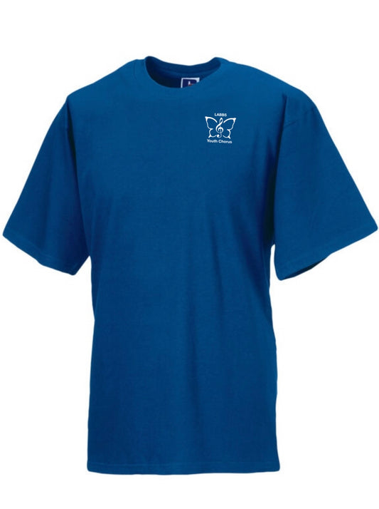 LABBS Youth chorus royal blue short sleeved t-shirt