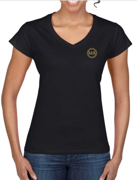 Lux Ladies v-neck t-shirt