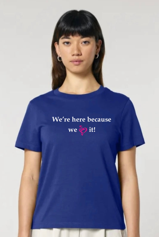 Chordettes short sleeved t-shirt (Here Because We Love to Sing) SX768