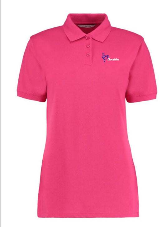 Chordettes ladies pink polo shirt (KK703)