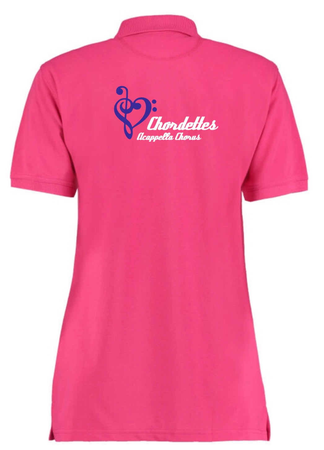 Chordettes ladies pink polo shirt (KK703)