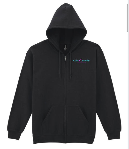 Celtic chords UNISEX full zipped hooded sweatshirt