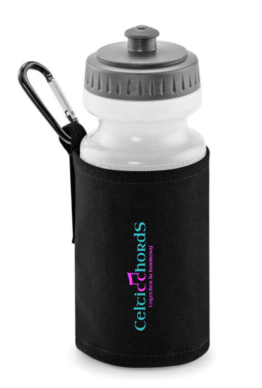 Celtic chords water bottle and printed holder