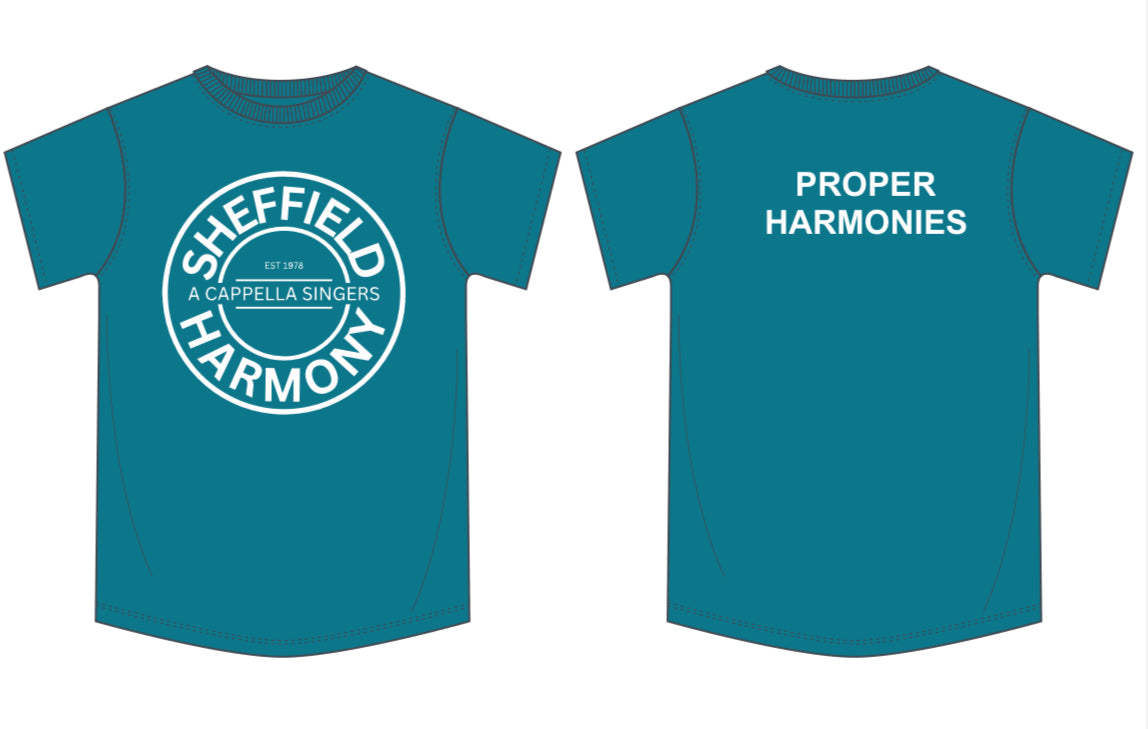 "PROPER HARMONIES" t-shirt (B220F)