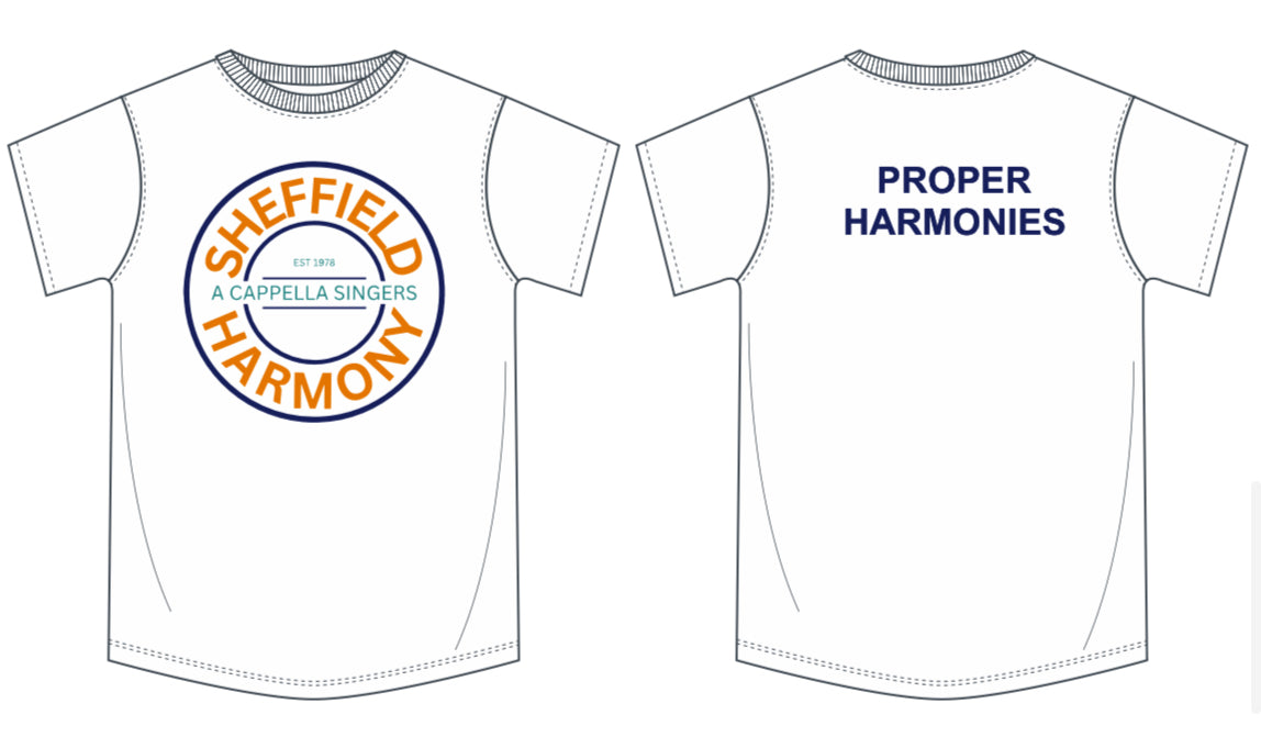 "PROPER HARMONIES" t-shirt (B220F)