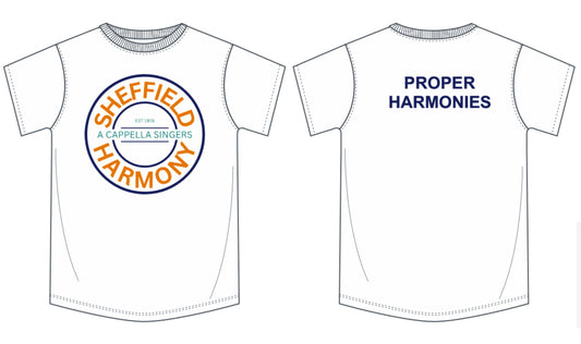 "PROPER HARMONIES" t-shirt (B220F)