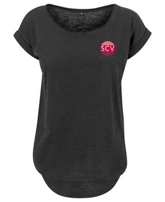 SCV ladies longer length t-shirt (BY036)