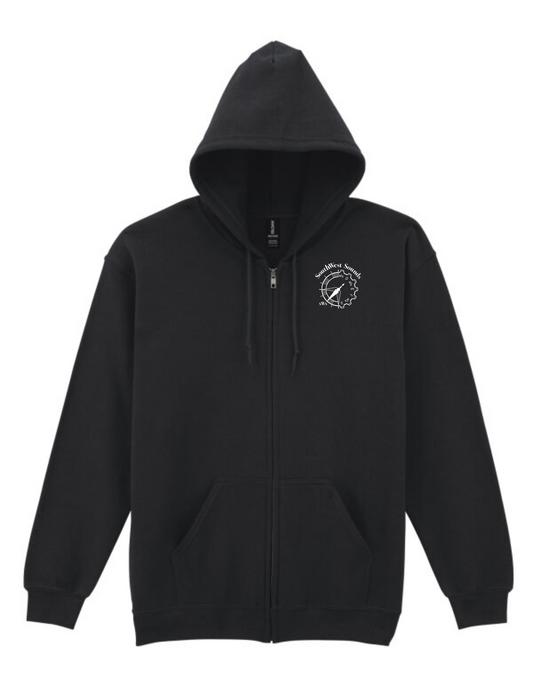 SouthWest Sounds black zip hoody