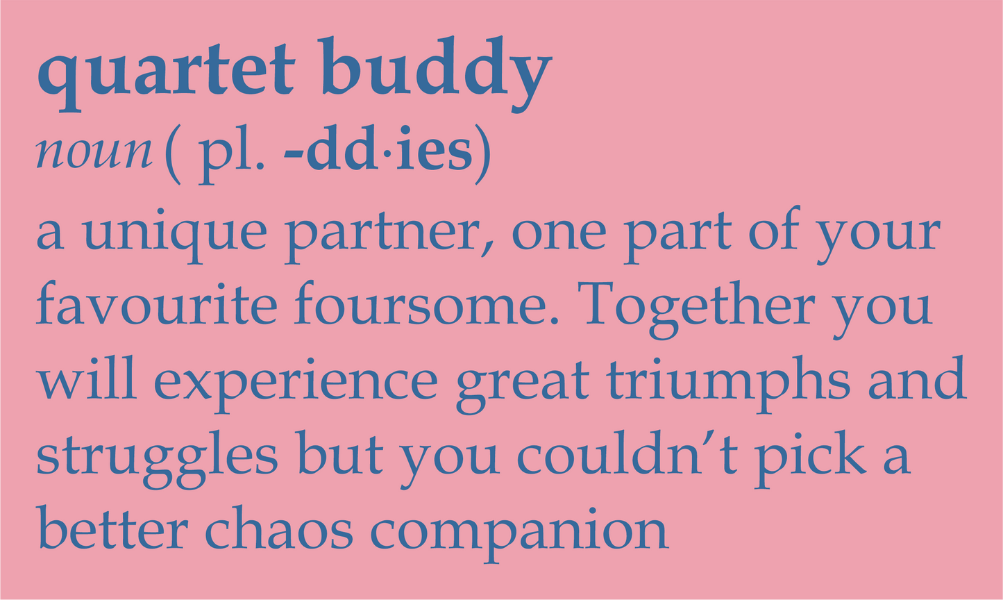 Dusty pink Riser Buddies recycled cotton bag