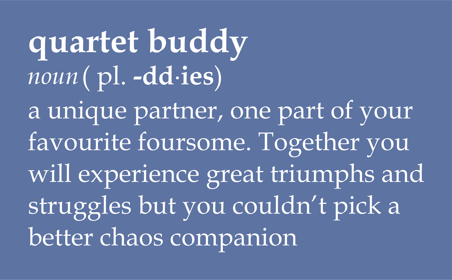 Quartet Buddy definition 100% organic cotton t-shirt